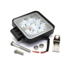LAMPA RADNA KVADRATNA LED 27W (9X3W), 12/24V, 1774 LUMENA, VODOOTPORNO ALUMINIJSKO KUĆIŠTE IP67