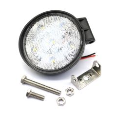 LAMPA RADNA OKRUGLA LED 18W (6X3W), 9-32V, 1440 LUMENA, 6000-6500K, VODOOTPORNO ALUMINIJSKO KUĆIŠTE 