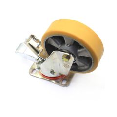 KOTAČ PU/ALU 80/25 S VILICOM OKRETNI KOČNICA MAX. 200kg TELLURE ROTA 656501ET