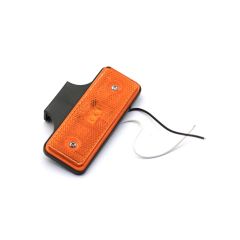 LAMPA POZICIONA BOČNA LED NARANČASTA 12/24V S NOSAČEM 112X63