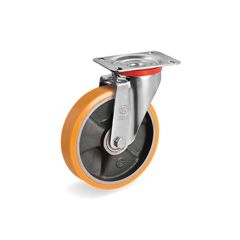 KOTAČ PU/ČELIK-CRNI 175/35 S VILICOM OKRETNI MAX. 300kg/4km/h TELLURE ROTA