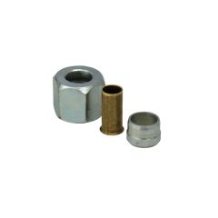 PRIKLJUČAK METALNI CRIJEVA ZRAKA 6/8mm S MATICOM I PRSTENOM