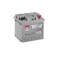 AKUMULATOR  54 Ah D+ YUASA 5000 YBX 5012, IZLAZNA STRUJA EN1 480A, EN2 580A, JAMSTVO 40 MJESECI