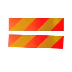 TABLA REFLEKTIRAJUĆA CRVENO-NARANČASTA ZA OZNAČAVANJE TEŠKOG TERETA 2/1 563X130mm