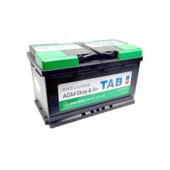 AKUMULATOR STOP&GO 80Ah D+TOPLA TAB AGM L4 ZELENI IZLAZNA STRUJA EN 800A JAMSTVO 24 MJESECA