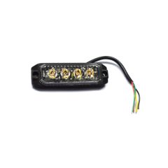 LAMPA STROBO LEDx4 12/24V 101X32X17,2mm