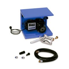 PUMPA ZA PRETAKANJE DIESEL GORIVA 56lit/min 230V ULAZ/IZLAZ 1"  KIT S PIŠTOLJEM,BROJILOM+4m CRIJEVA
