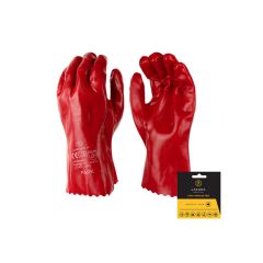 RUKAVICE PVC PARK 27 cm CRVENE VEL. 10