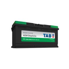 AKUMULATOR STOP&GO 105Ah D+TOPLA TAB AGM L5 ZELENI IZLAZNA STRUJA EN 950A JAMSTVO 24 MJESECA  