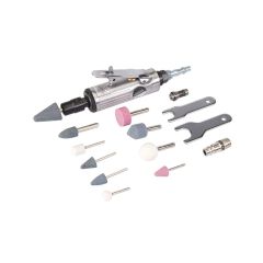 BRUSILICA JEDNORUČNA PNEUMATSKA GARNITURA PRIHVAT 1/4", 1/8" 15-DIJELNA SILVERLINE