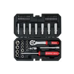 KLJUČEVI NASADNI GARNITURA 1/4" 4-14mm 40-DIJELNA 6-KUT REDSTRIPE WURTH