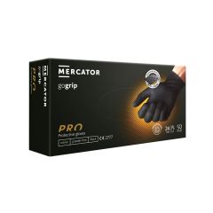 RUKAVICE JEDNOKRATNE MERCATOR GOGRIP PRO CRNE BEZ PUDERA VEL. XL 50/1