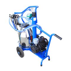 MUZILICA ZA KRAVE SA 25L INOX KANTOM I VAKUUM PUMPOM 170L/MIN INTERPULS , MOTOR 0,75Kw
