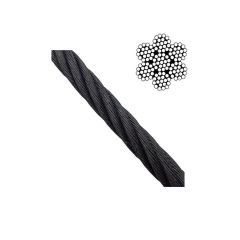 ČELIČNO UŽE 12,00 mm CRNO 6X36 ČELIČNA JEZGRA DIN 3064 1770N/mm2