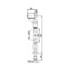 ŠPANER POLUGE HIDRAULIKE KUBOTA,ISEKI16X1,5mm