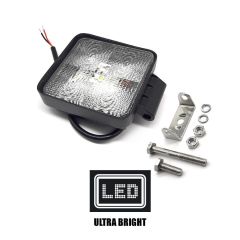 LAMPA RADNA KVADRATNA LED 15W (5X3W), 9-32V, 1100 LUMENA,6000K, VODOOTPORNO ALU KUĆIŠTE IP68,EPISTAR