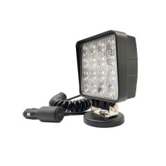 LAMPA RADNA KVADRATNA LED 48W (16X3W), 10-30V, 3520 LUMENA, 6000K, VODOOTP. ALU. KUĆIŠTE IP68