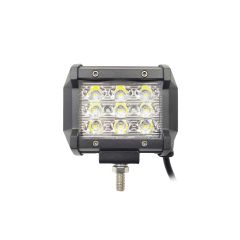 LAMPA RADNA KVADRATNA LED 27W (9X3W) FLOOD 10-30V 2700 LUMENA 6000K IP68 CRNA BOJA