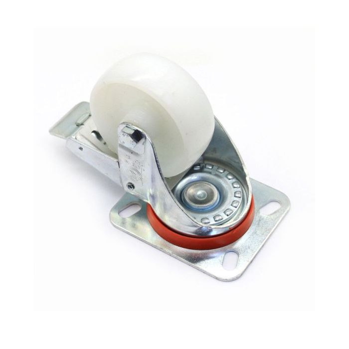 KOTAČ INOX OKRETNI SA KOČNICOM POLIAMID  80/30 MAX. 180kg TELLURE ROTA