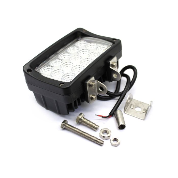 LAMPA RADNA PRAVOKUTNA LED 26W (15XLED), 12/24V, 1720 LUMENA, 6000-6500K, VODOOTPORNO ALUMINIJSKO