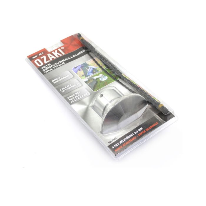 GLAVA TRIMERA  ALUMINIJSKA  ALU/ALU PROFESSIONAL 4-NITI FLAKS 3,3-4,7mm  FI.20/25,4 mm OZAKI