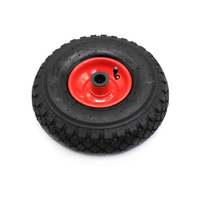 KOTAČ ZA RUDLE 3.00X4 (260X85) MAX. 140KG PR4 FE FELGA S LEŽAJEM CRVENA FI-20mm L-75mm