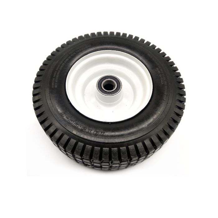 KOTAČ 13X5.00-6 (330X110) MAX.130kg FI.25mm (6205 2RS) L-80mm PUNA GUMA METALNA 