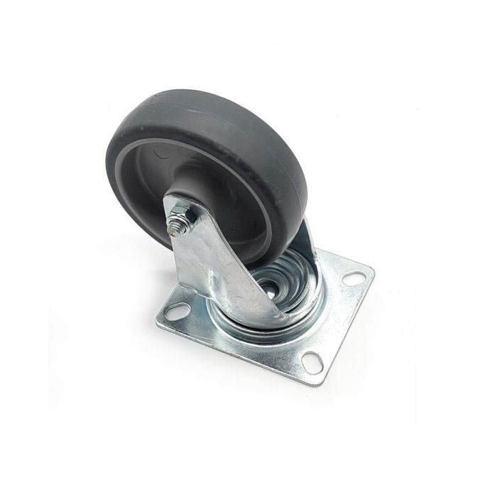 KOTAČ SIVI/PP 100/30 S VILICOM OKRETNI MAX. 100kg TELLURE ROTA