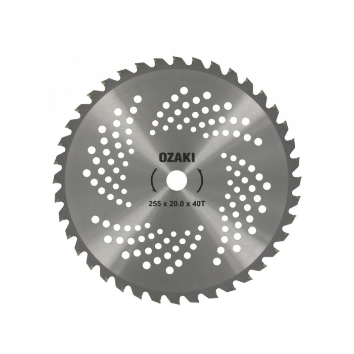 NOŽ-PILA KRUŽNA TRIMERA 255X1,8 FI.20mm 40 ZUBI OZAKI