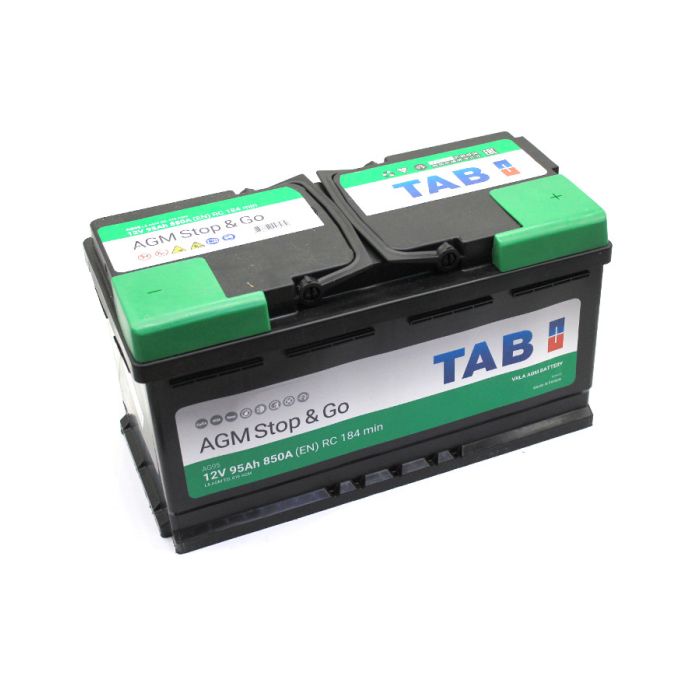 AKUMULATOR STOP&GO 95Ah D+TOPLA TAB AGM L5 ZELENI IZLAZNA STRUJA EN 850A JAMSTVO 24 MJESECA