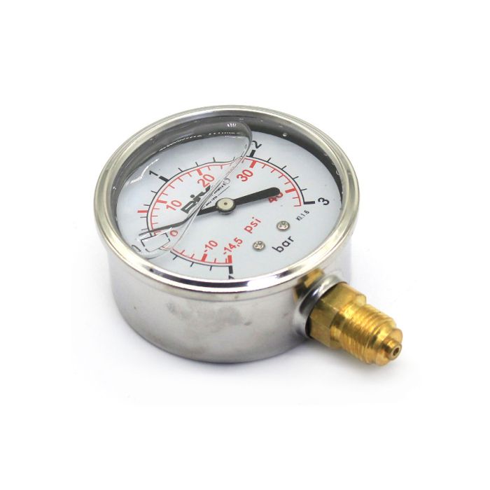 MANOVAKUUMMETAR 1/4" 63mm -1/+3 BARA GLICERINSKI INOX KUĆIŠTE ZA CISTERNU (CREINA)