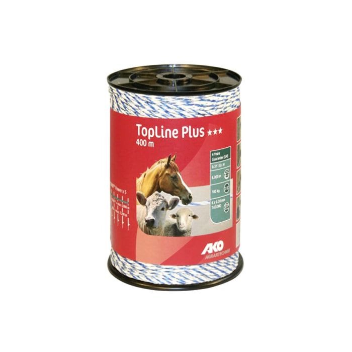 ŽICA ZA PASTIR 6X0,30mm, 0,311 OHM/m, PREKIDNA SILA 100kg, 400m TOPLINE PLUS PLAVA