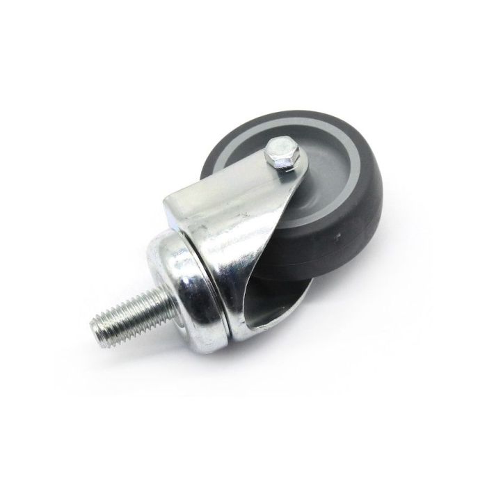 KOTAČ SIVI/PP  80/24 S VILICOM OKRETNI VIJAK M12X25 MAX. 70kg TELLURE ROTA
