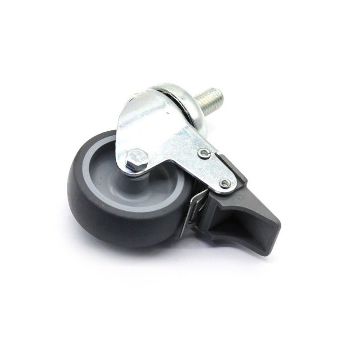 KOTAČ SIVI/PP  80/24 S VILICOM OKRETNI KOČNICA VIJAK M12X25 MAX. 70kg TELLURE ROTA