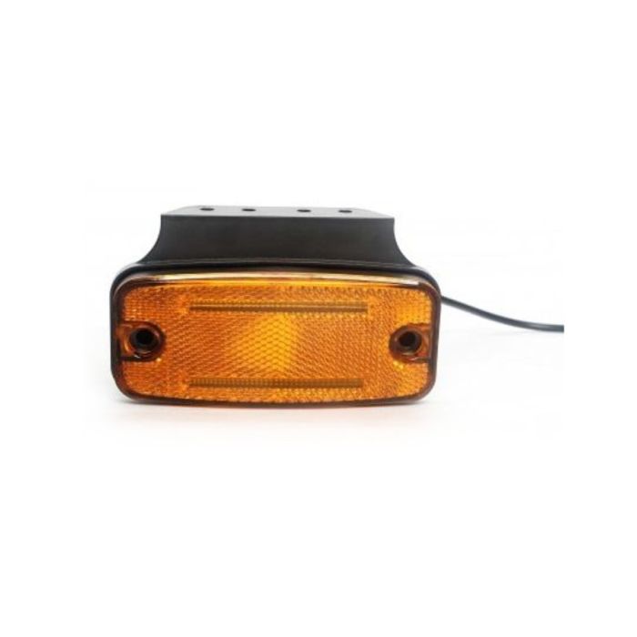 LAMPA POZICIONA BOČNA LED NARANČASTA 114X54mm 12/24V IP67 ECE R91,EMC R10