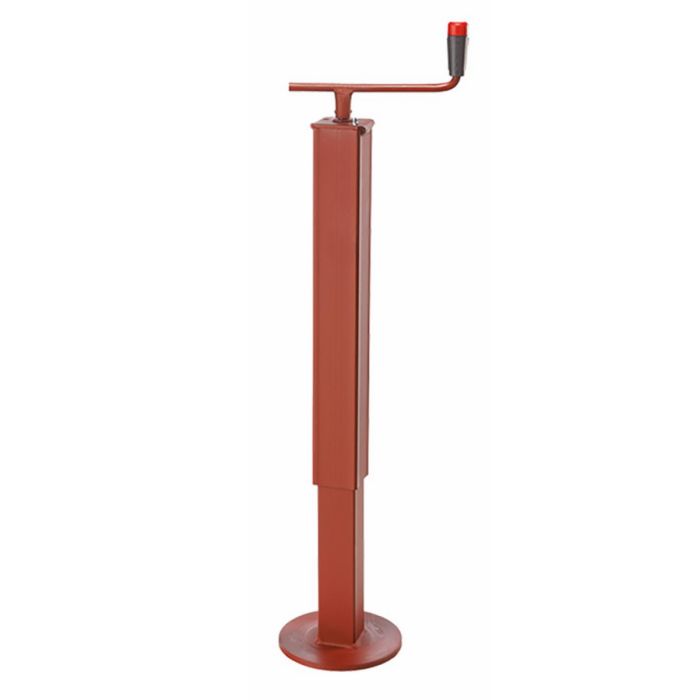 NOGA ZA PODUPIRANJE PRIKOLICE KVADRATNA 80X80X500-800mm, NOSIVOST 600 KG S REGULACIJOM VISINE
