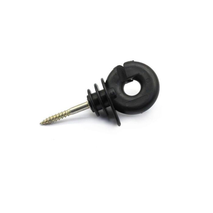 IZOLATOR S VIJKOM 5,3mm POLIETILEN CRNI OGRADE PASTIRA OKRUGLI