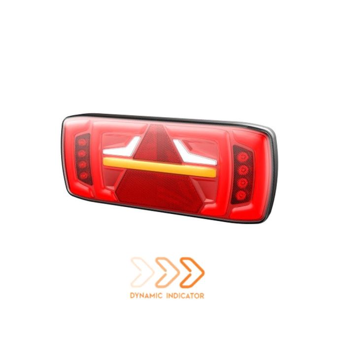 LAMPA STOP KAMION LED 316X130mm POZICIJA,STOP,DINAM. INDIK. RIKV. MAG. TROKUT NEON DYN.12/24V LIJEVA