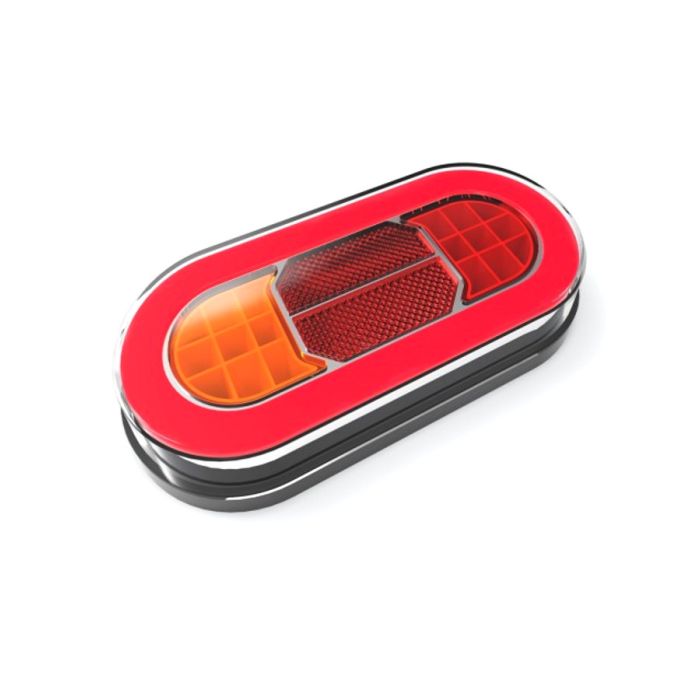 LAMPA STOP KAMION LED 202X95mm 3-FUNKCIJE POZICIJA, STOP, ŽMIGAVAC OVALNA 12/24V UNIV. LIJEVA/DESNA