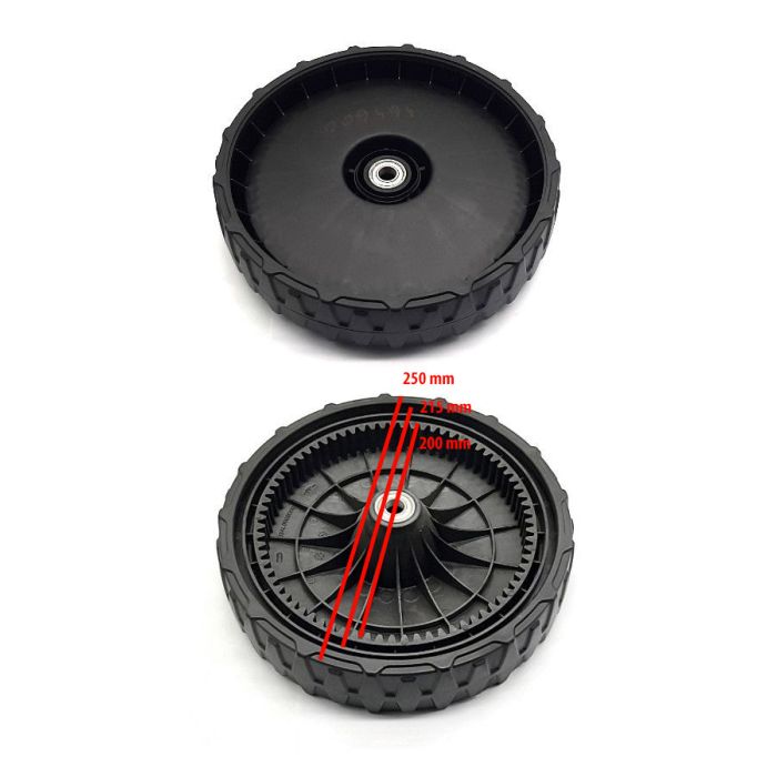 KOTAČ KOSILICE AMA TRX465 FI.250/55mm FI.12,7/55mm 75 ZUBA POGONSKI ZADNJI