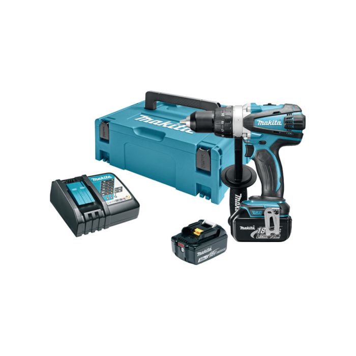 BUŠILICA AKU UDARNI ODVIJAČ MAKITA DDF458RFJ 18V 2X3Ah Li-ion BATERIJE + PUNJAČ PVC KOFER