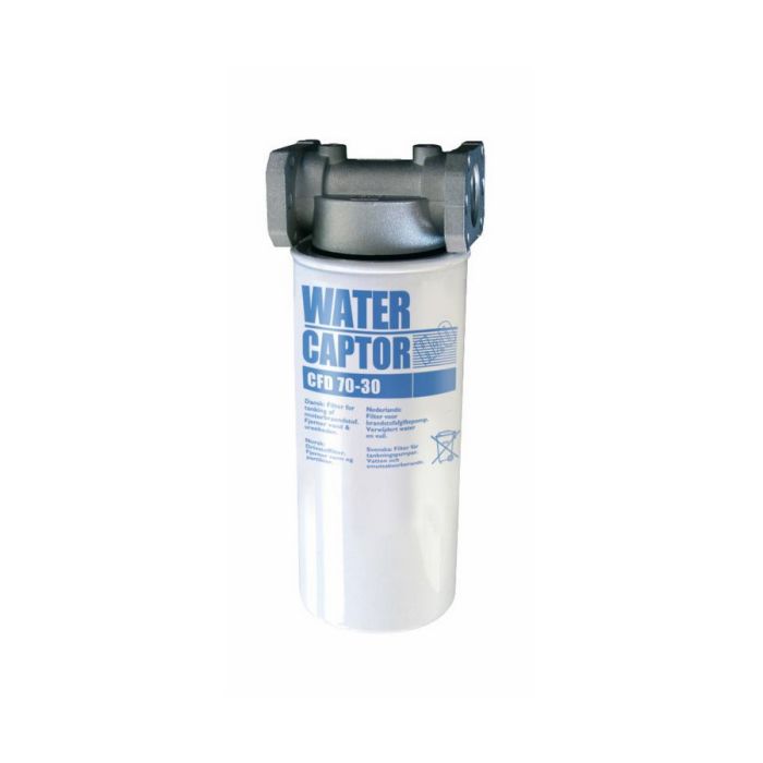 FILTER GORIVA S KUĆIŠTEM 1" 30 MIKRONA 70lit/min 2 KOM FILTERA 3,5 BARA ZA ODVAJANJE VODE (SEPARATOR