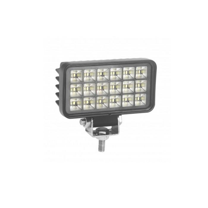 LAMPA RADNA PRAVOKUTNA LED 27W (18xLED) S PREKIDAČEM, 12/24V, 2008 LUMENA