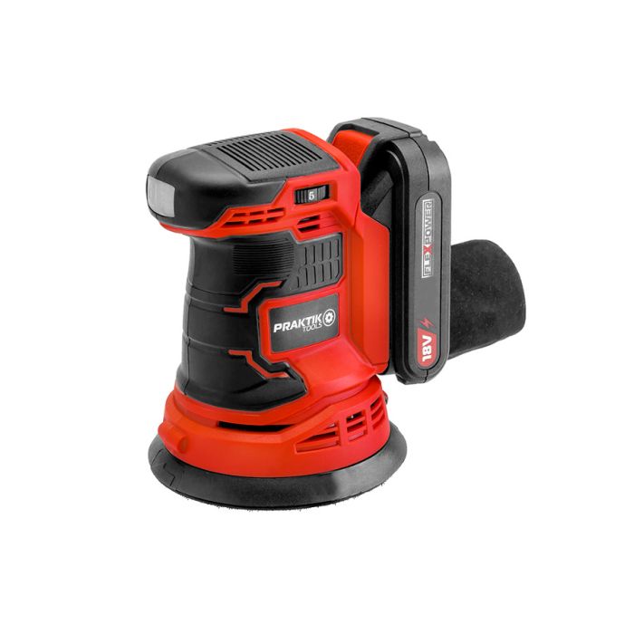BRUSILICA ROTACIJSKA/EKSCENTRIČNA AKU 18V BATERIJA 2,0Ah, PUNJAČ PTQ072 PRAKTIK 2022