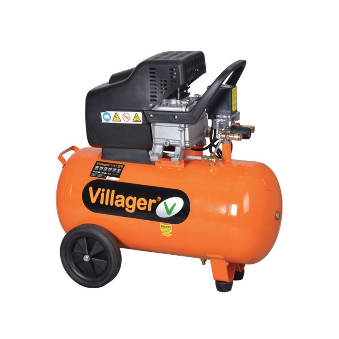 KOMPRESOR KLIPNI 24 LITARA 8 BARA 1,5KW 230V 50HZ 206L/MIN VAT-24 VILLAGER