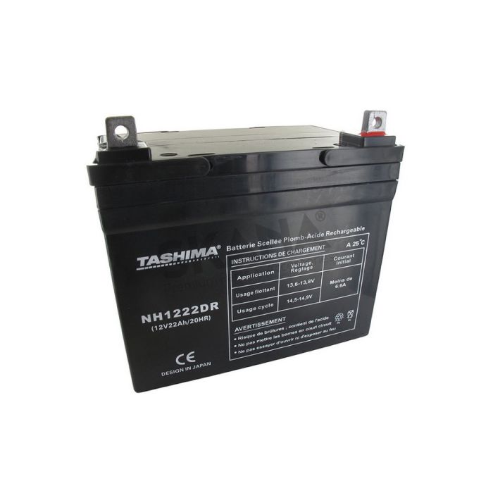 AKUMULATOR TRAKTORSKE KOSILICE 12V 22 Ah D+ GEL 100% ZATVOREN TASHIMA 195X130X180mm NH1222R