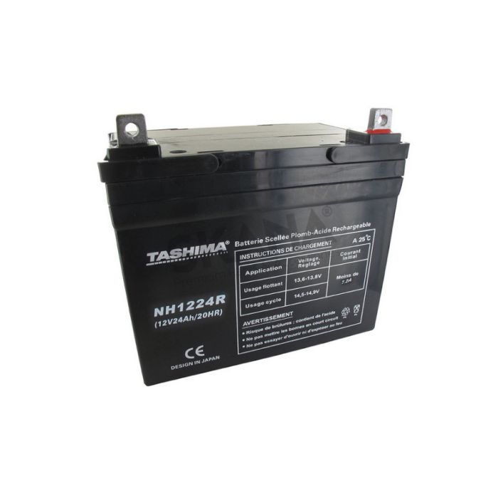 AKUMULATOR TRAKTORSKE KOSILICE 12V 24 Ah D+ GEL 100% ZATVOREN E-TECH 195X130X180mm NH1224R
