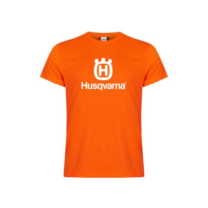 MAJICA HUSQVARNA VELIKI LOGO FRONT NARANČASTA VEL. L