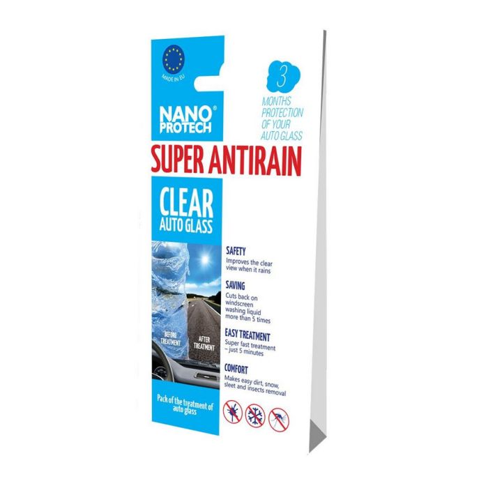 VLAŽNE MARAMICE S NANO PREMAZOM ZA VJETROBRANSKO STAKLO PROTIV KIŠE NP SUPER ANTIRAIN 1/1
