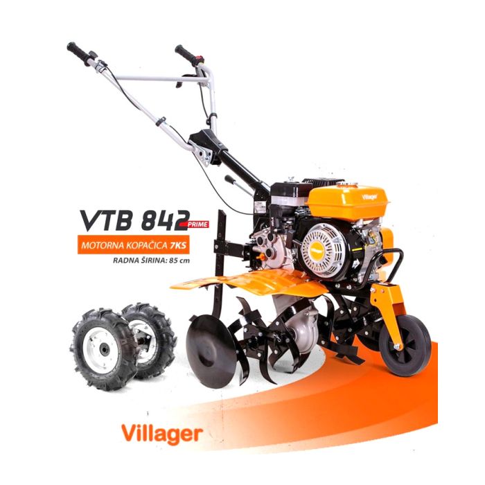 KOPAČICA VILLAGER VTB 842 PRIME 85cm 5,2kW GUMENI KOTAČI